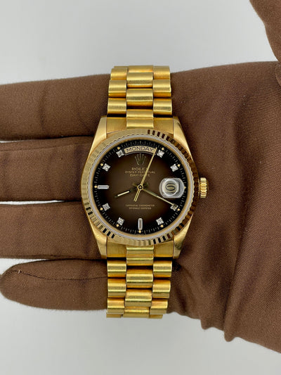 1985 Rolex Day-Date 36mm Yellow Gold 18038