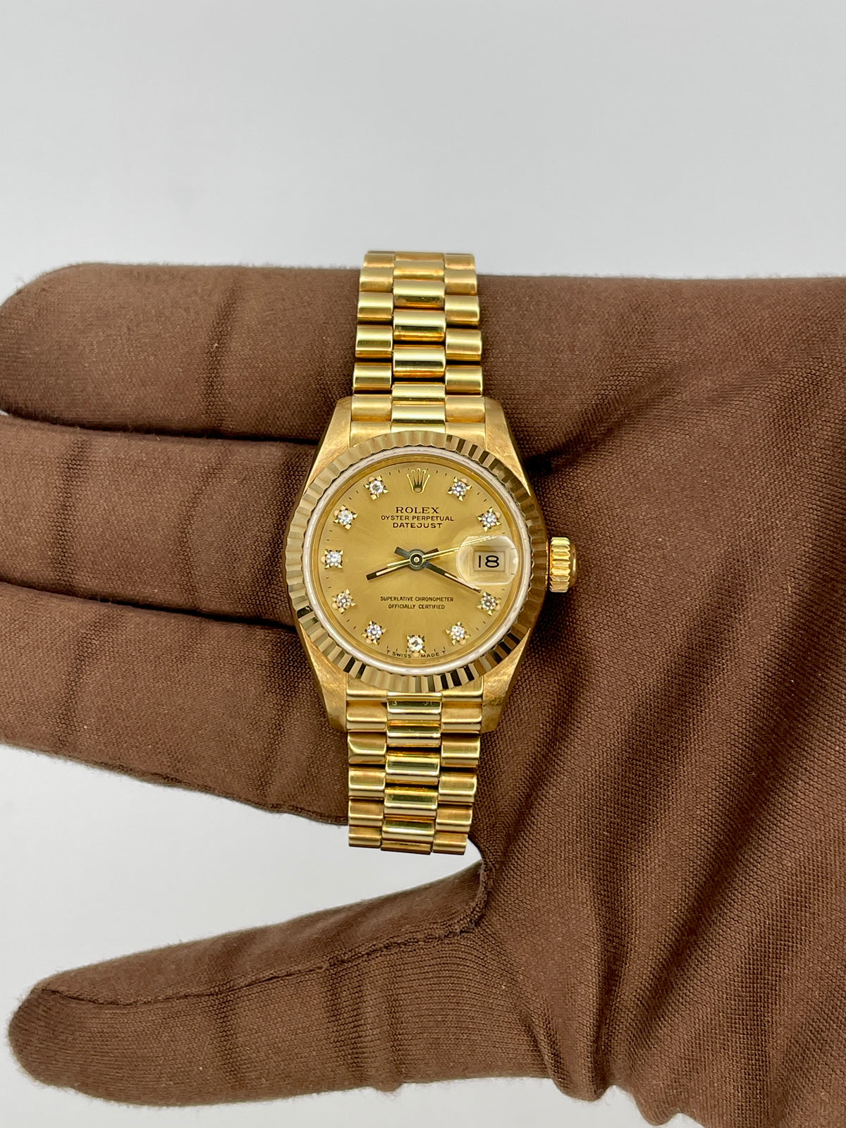1990 Rolex Lady-Datejust 26mm Yellow gold 69178