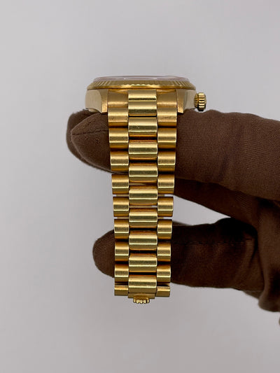 1987 Rolex Day-Date Wood Dial 36mm Yellow Gold 18038