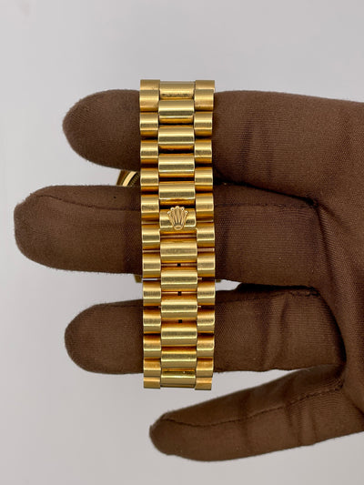 1987 Rolex Day-Date Wood Dial 36mm Yellow Gold 18038