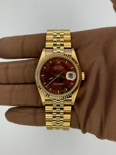 1999 Rolex Datejust 36mm Yellow Gold 16238