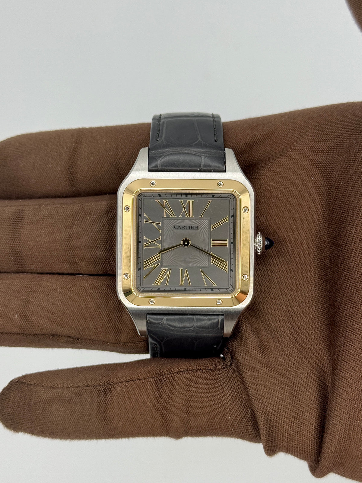 NEW 2025 Cartier Santos-Dumont Large 43.5 x 31.4 mm Stainless Steel W2SA0036
