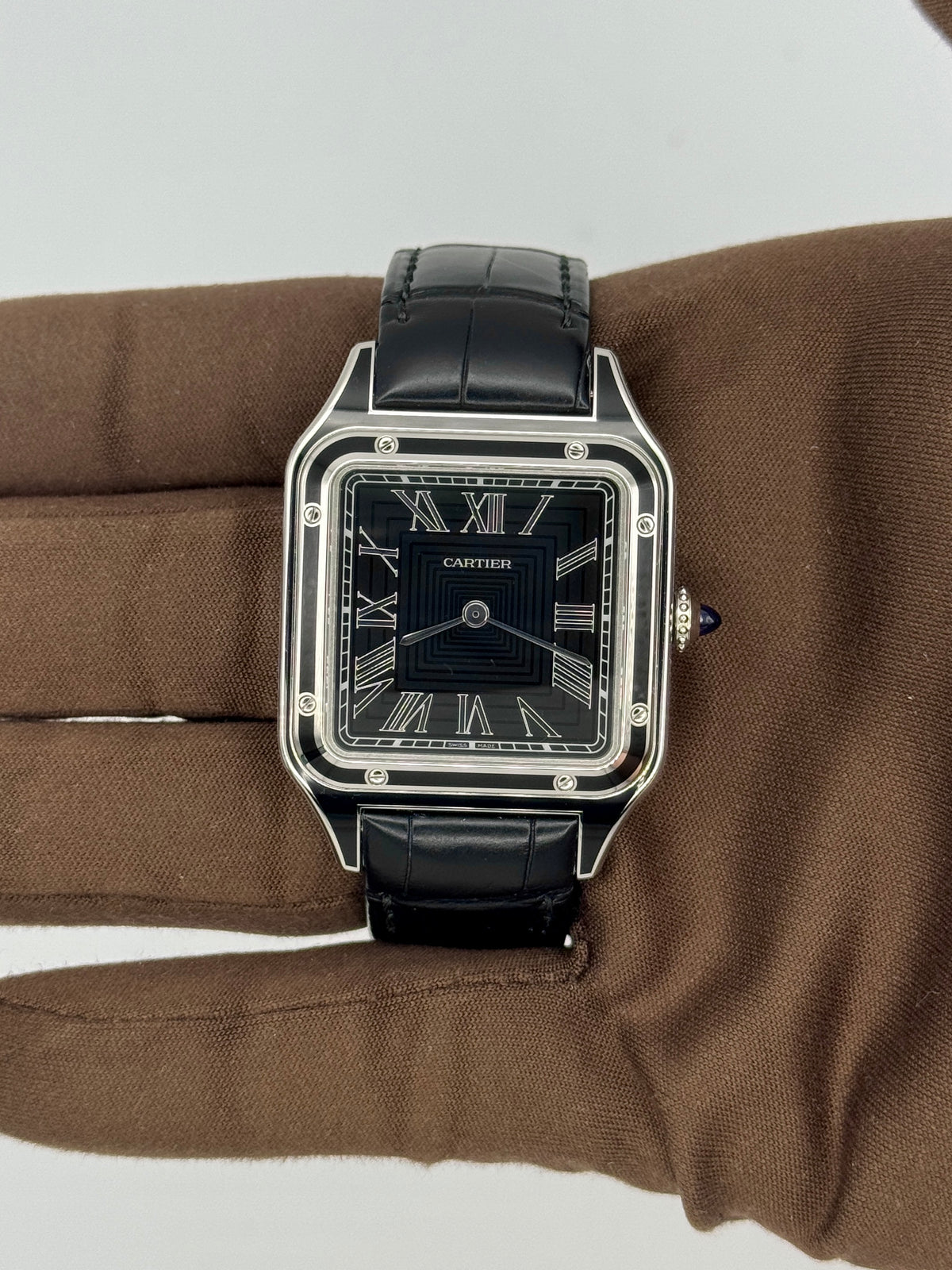 NEW 2025 Cartier Santos-Dumont Large 43.5 x 31.4mm Stainless Steel WSSA0046