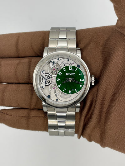 2025 Bovet Recital 12 Emerald Green Guilloche 40mm Titanium R12C2-0002