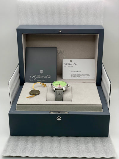 2025 H. Moser & Cie. Endeavour Small Seconds Concept Pop Burmese Jade and Pink Opal Dial 38mm Stainless Steel 1202-1205