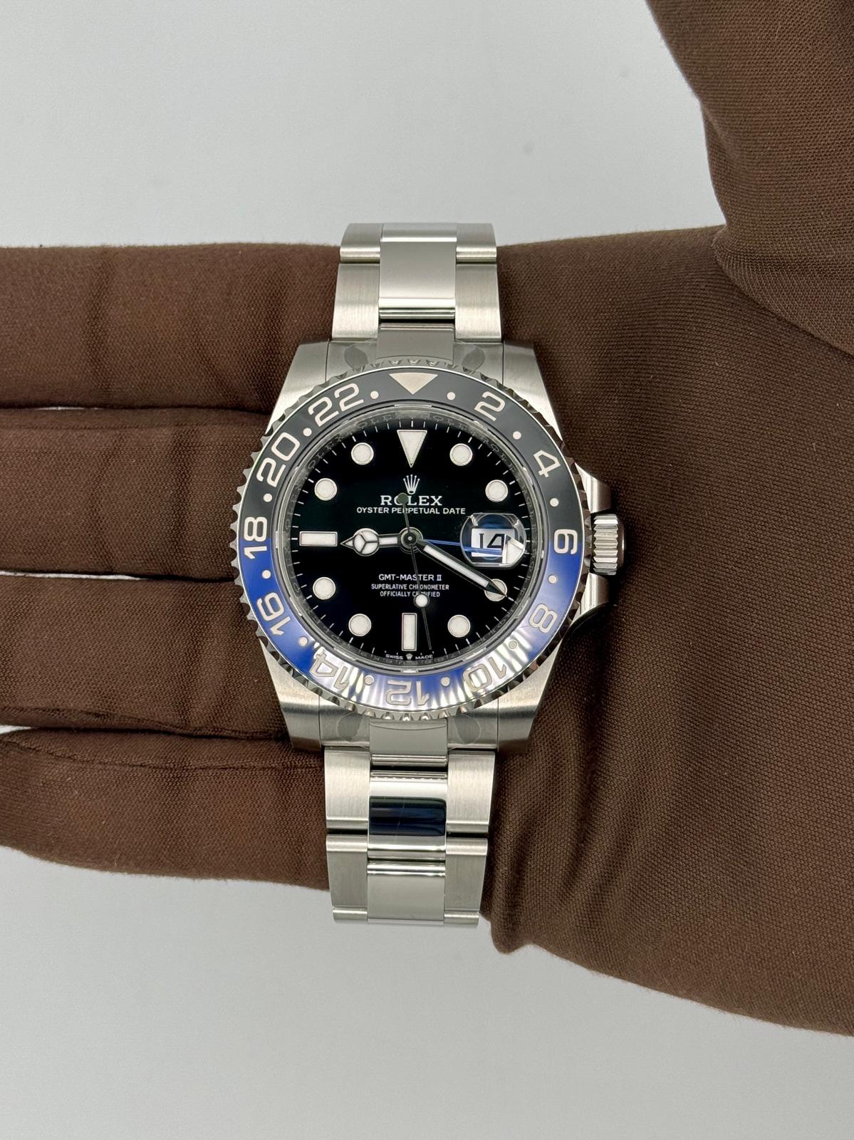 NEW 2025 Rolex GMT-Master II Batman 40mm Stainless Steel 126710BLNR-0003