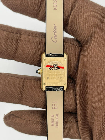2025 Cartier Tank Louis Mini 24 x 16mm Yellow Gold WGTA0352