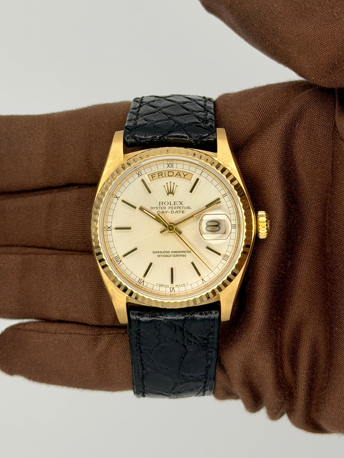 Rolex Day Date 36 36mm Yellow Gold 18038