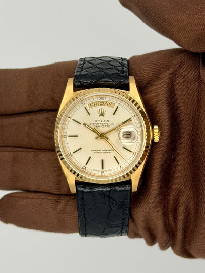 1978 Rolex Day-Date 36mm Yellow Gold 18038