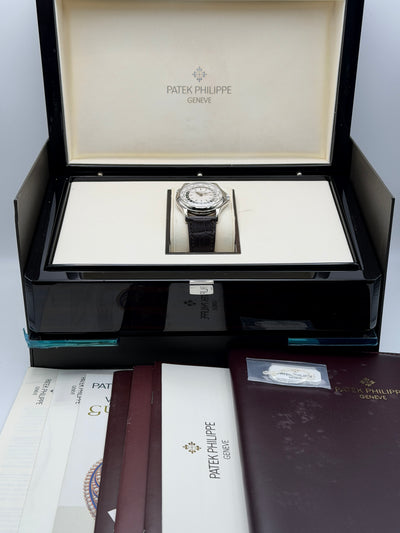2004 Patek Philippe World Time 37mm White Gold 5110G-001