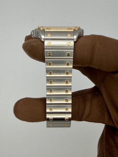 2025 Cartier Santos de Cartier Medium 35mm Stainless Steel/Yellow Gold W3SA0007