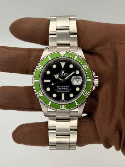 2005 Rolex Submariner 'Kermit' 40mm Stainless Steel 16610LV