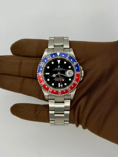 1993 Rolex GMT-Master II Pepsi 40mm Stainless Steel 16710
