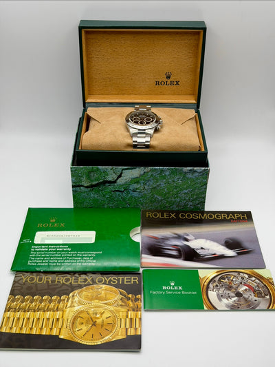 1997 Rolex Daytona Zenith Unpolished Full Set 40mm Stainless Steel 16520