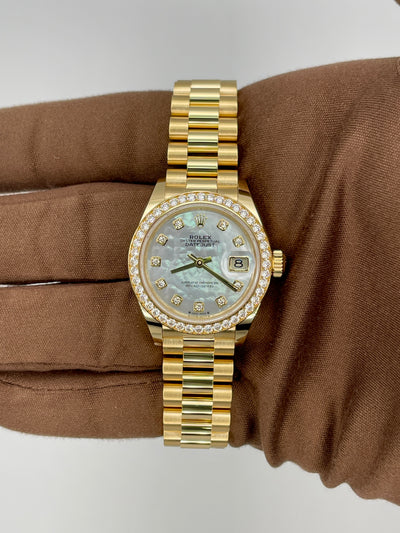 2025 Rolex Datejust NEW 2025 28mm Yellow Gold 279138RBR
