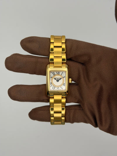 2026 Frederique Constant Classics Carrée Ladies 23 x 21mm Yellow Gold-Plated FC-200MCDC25B