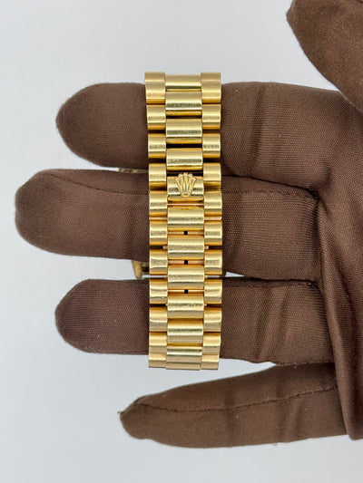 1990 Rolex Day-Date Enamel Diamond Pinball Dial Arabic Day and Date 36mm Yellow Gold 18348