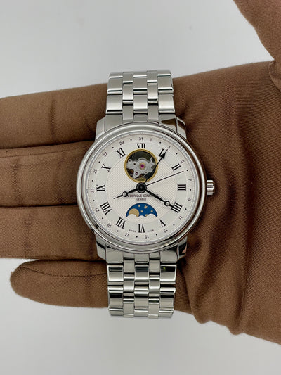 2025 Frederique Constant SS Classic Heart Beat Moonphase Date 40mm Stainless Steel FC-335MC4P6B2
