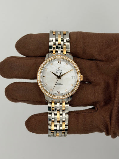 2026 Omega De Ville 32.7mm Stainless Steel/Rose Gold 424.25.33.20.55.002