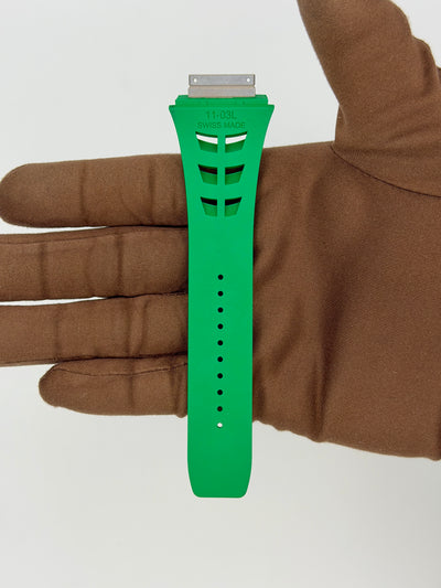 Richard Mille RM 11 Straps Green and Yellow Rubber RM 11-03