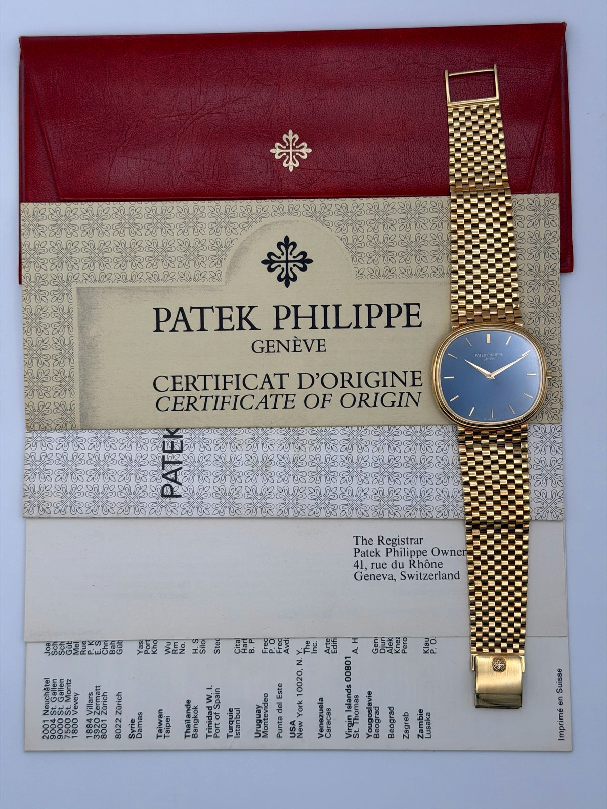 1980 Patek Philippe Golden Ellipse 36 x 34mm Yellow Gold 3739/2