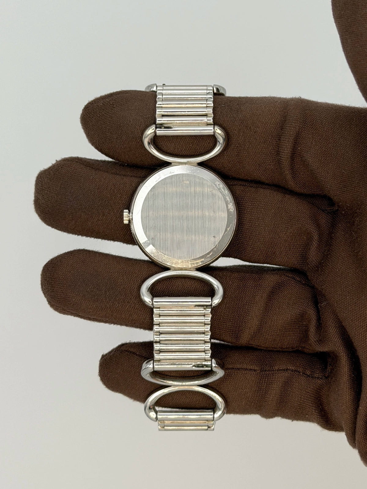 1960 Piaget Ladies Dress Watch Unusual Piaget bracelet 25mm White Gold 9005