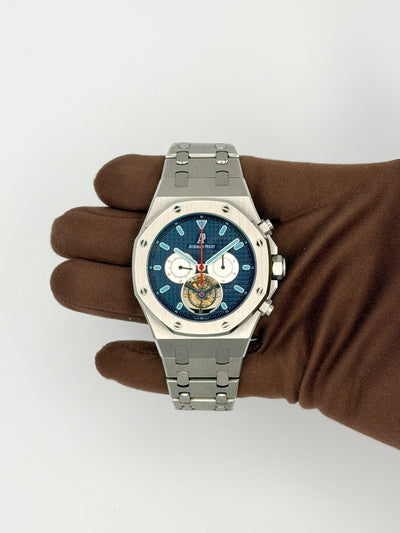 2004 Audemars Piguet Royal Oak Tourbillon Archive Paper. 44mm Stainless Steel 25977ST.00.1205ST.01