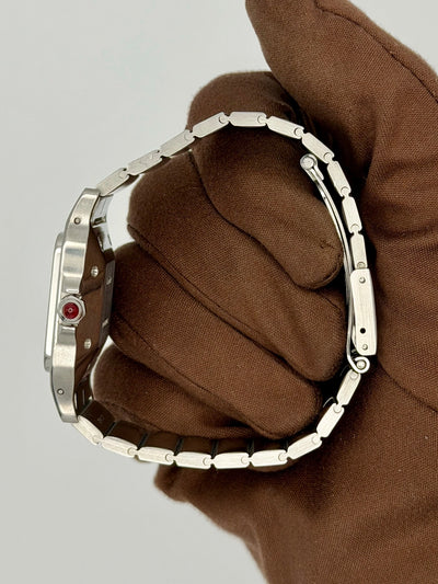 1986 Cartier Santos Carree Light Crazing 29mm x 41mm Stainless Steel 2960