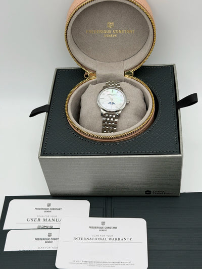 2026 Frederique Constant Classics Slimline Ladies Moonphase 30mm Stainless Steel FC-206MPWD1S6B