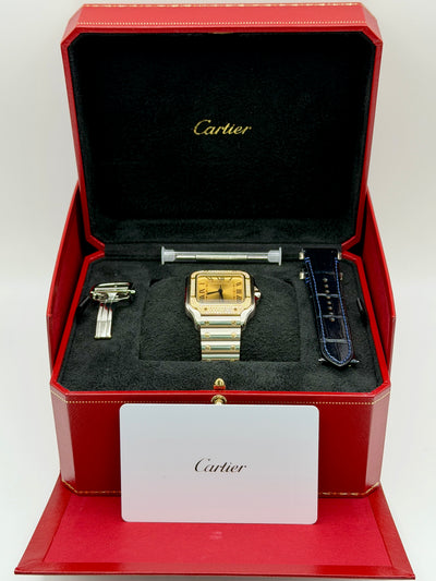 2025 Cartier Santos de Cartier Medium 35mm Stainless Steel/Yellow Gold W3SA0007