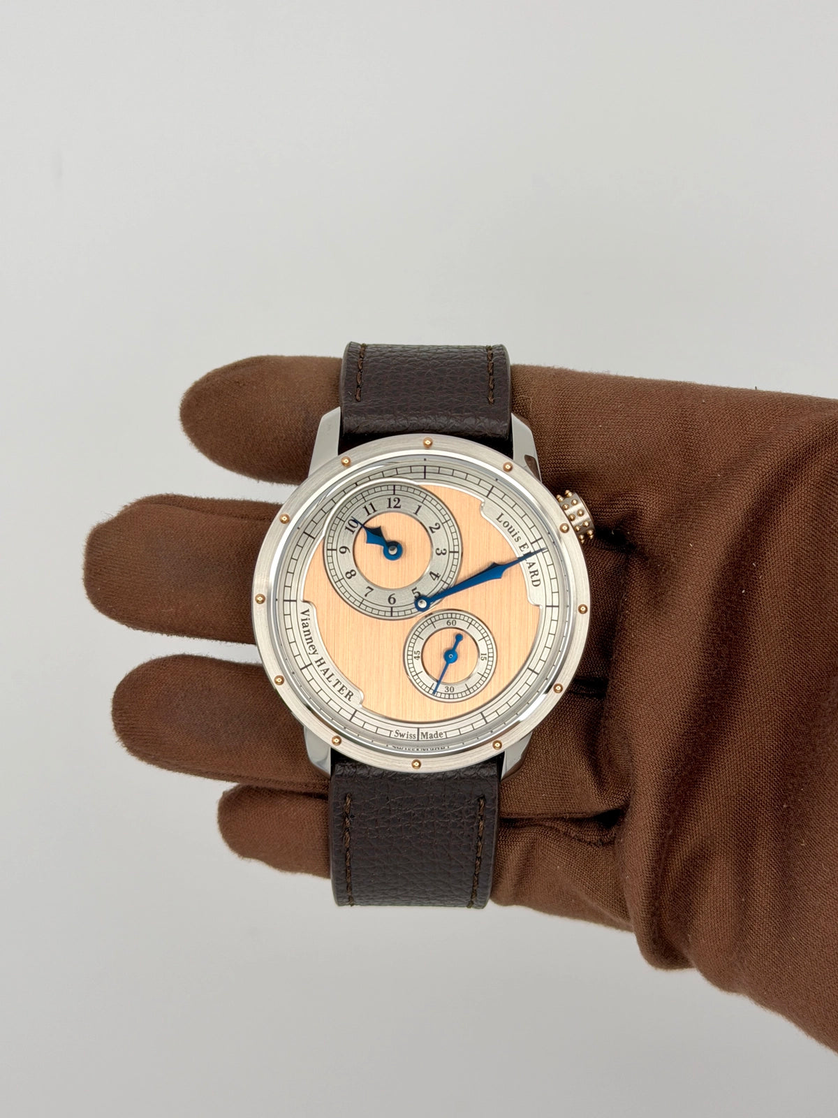 2026 Louis Erard Le Régulateur Vianney Halter 43mm Rose Gold & Stainless Steel 85246AA03