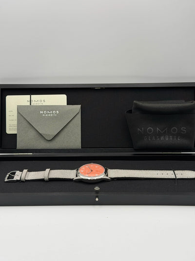 2026 Nomos Club Campus 38 Cream Coral Steel Back 38.5mm Stainless Steel 725