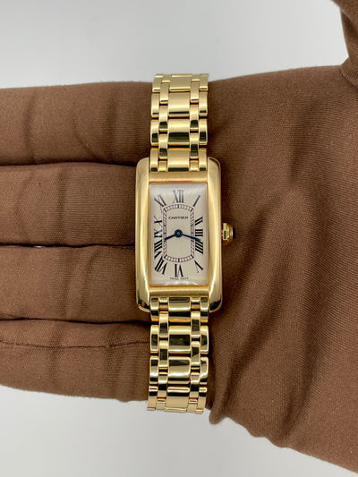 2002 Cartier Tank Americaine 22 x 41mm Yellow Gold WB701951