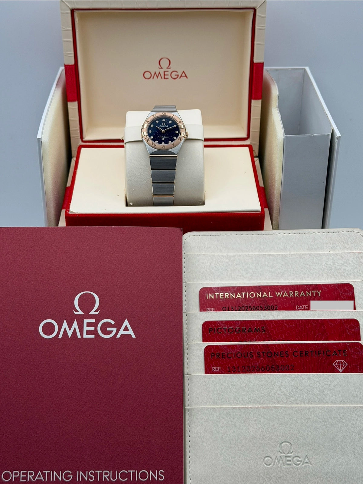 2026 Omega Constellation Quartz 25mm Stainless Steel/Sedna Gold 131.20.25.60.53.002