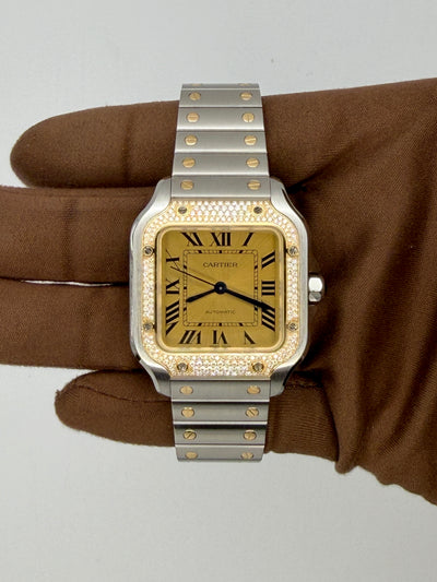 2025 Cartier Santos de Cartier Medium 35mm Stainless Steel/Yellow Gold W3SA0007