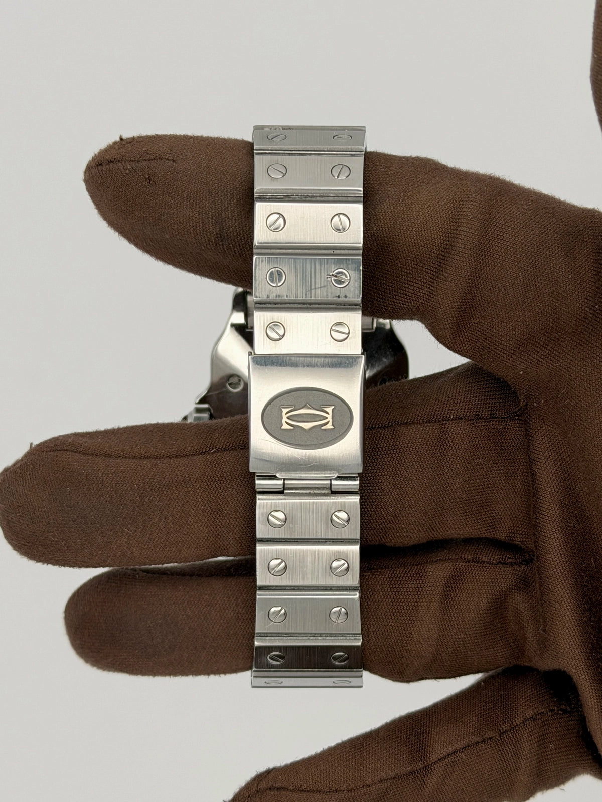 1986 Cartier Santos Carree Light Crazing 29mm x 41mm Stainless Steel 2960
