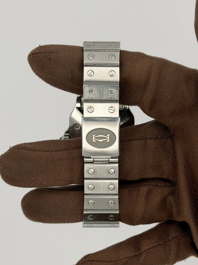 1986 Cartier Santos Carree Light Crazing 29mm x 41mm Stainless Steel 2960