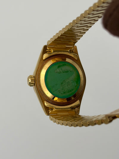 1996 Rolex Datejust Malachite 26mm Yellow Gold 69178