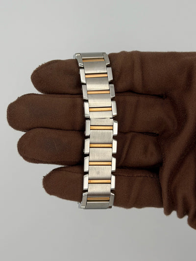 2003 Cartier Tank Francaise 20 x 25mm Stainless Steel/Rose Gold W51027Q4