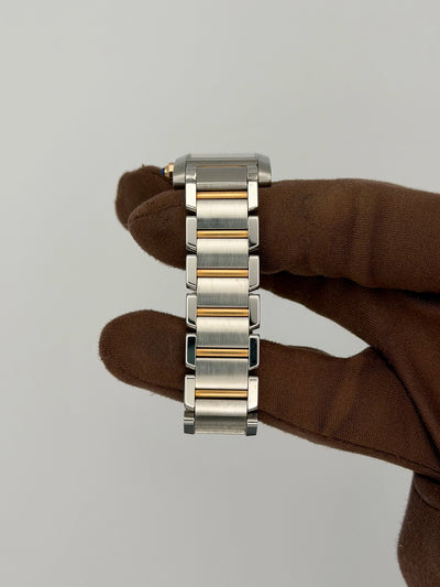 2003 Cartier Tank Francaise 20 x 25mm Stainless Steel/Rose Gold W51027Q4