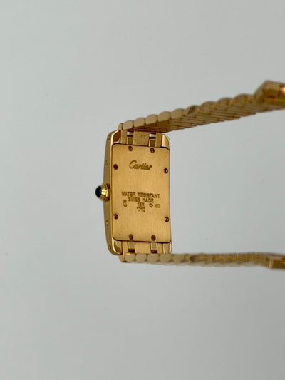 2005 Cartier Tank Americaine W26015K2 35 x 19mm Yellow Gold 1710
