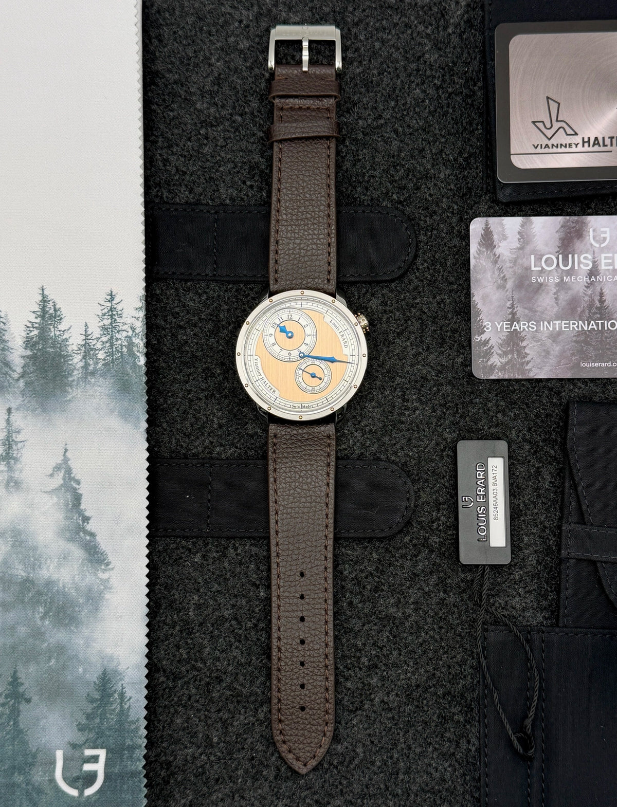 2026 Louis Erard Le Régulateur Vianney Halter 43mm Rose Gold & Stainless Steel 85246AA03