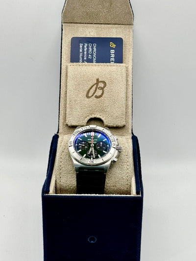 2024 Breitling Chronomat B01 Green Dial 42mm Stainless Steel AB0134101L2S1