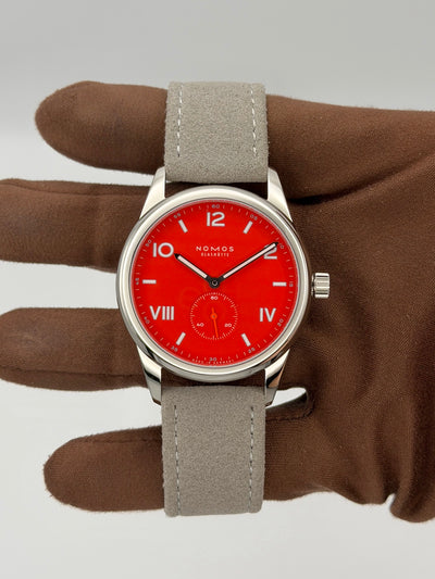 2026 Nomos Club Campus 38 Nonstop Red Steel Back 38.5mm Stainless Steel 723