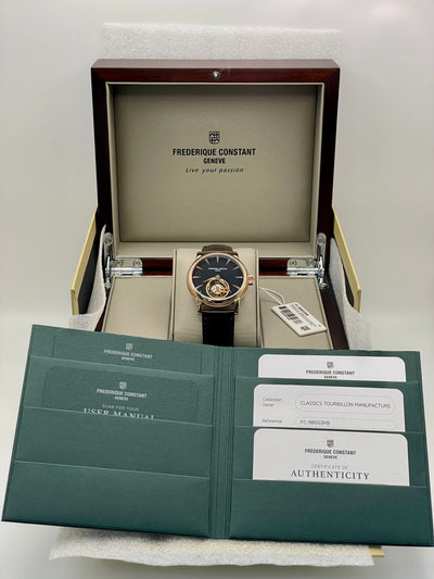 2025 Frederique Constant Manufacture Classic Tourbillon 39mm Rose Gold FC-980G3H9
