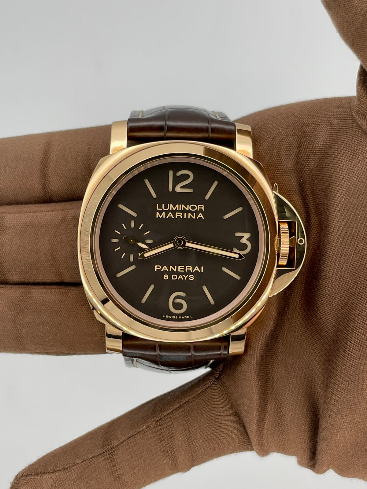 2015 Panerai Luminor Marina 8 Days 44mm Rose Gold PAM00511