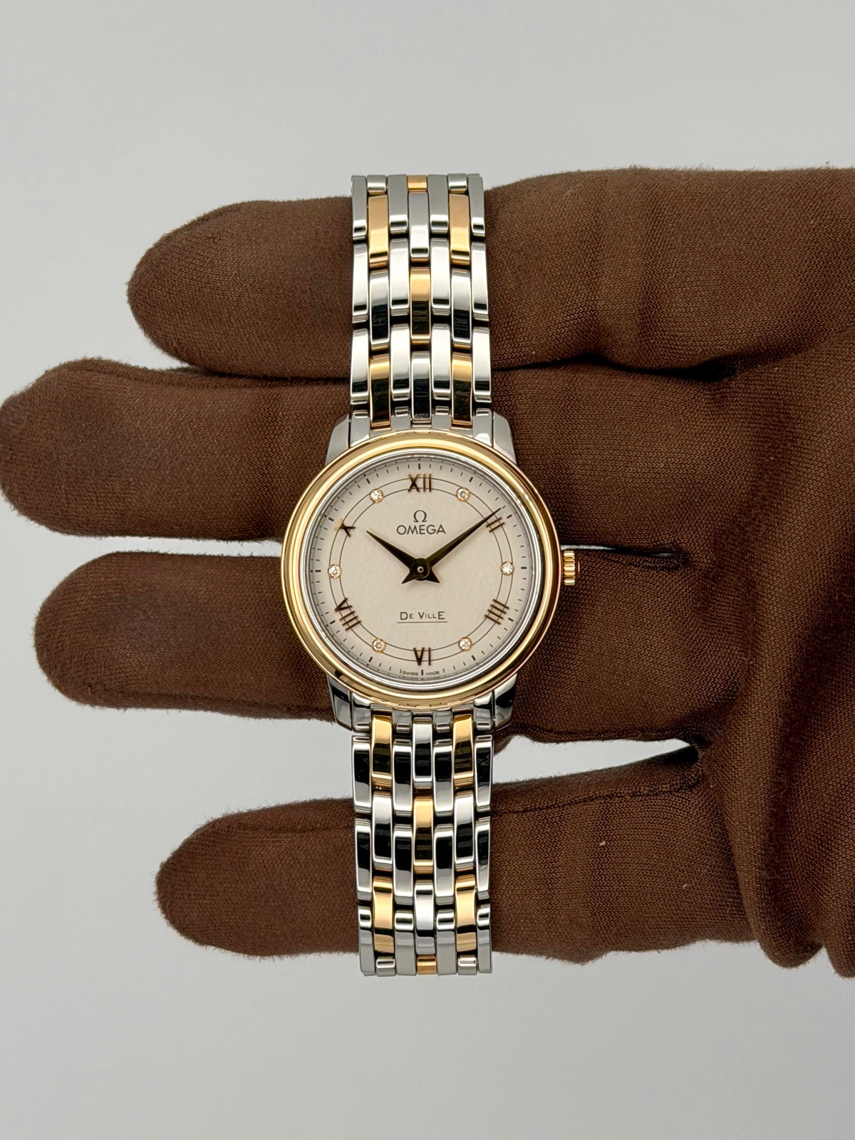 2026 Omega De Ville Prestige 27.4mm Stainless Steel/Rose Gold 424.20.27.60.52.003