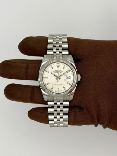 2014 Rolex Datejust 36mm Stainless Steel 116200