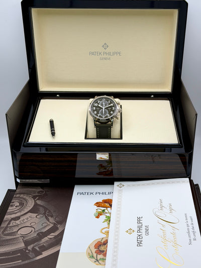 2026 Patek Philippe Complications - Calatrava Pilot Travel Time Chronograph 42mm White Gold 5924G-010