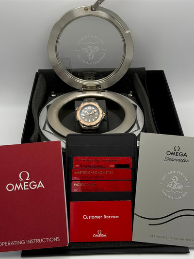 2019 Omega Seamaster Diver 300M Co-Axial Master Chronometer Limited Edition of 2,500 42mm Titanium 210.60.42.20.99.001